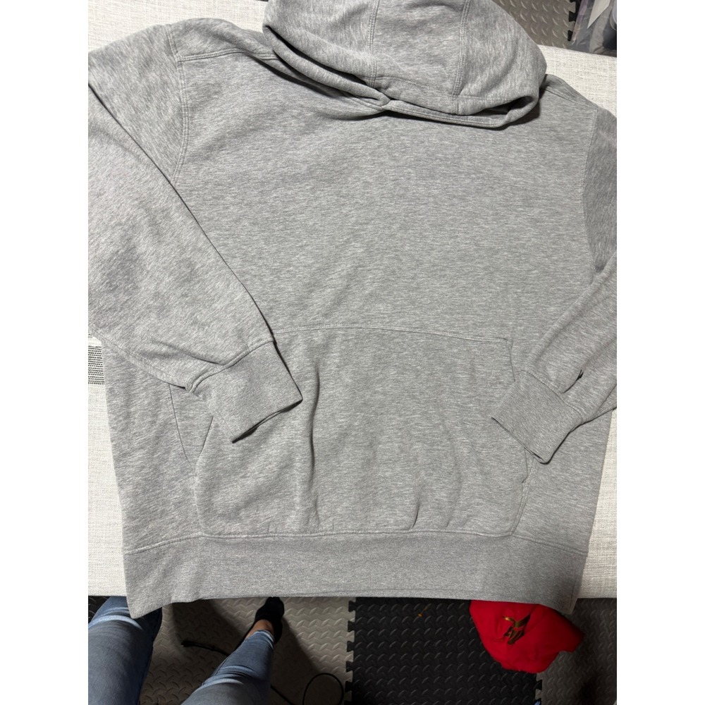 Vively Mens XXL Gray Hoodie Pullover Sweatshirt‎ Cotton Blend Heathered Gray